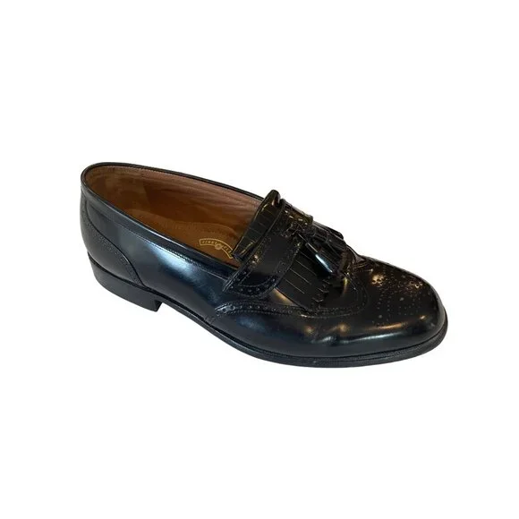 Bostonian‎ Classic Mens Wingtip Leather Dress Shoes 11W Black Lace Up BOSTONIAN MENS BLACK WINGTIP LEATHER TIE SHOES LACES 11M  main image 3